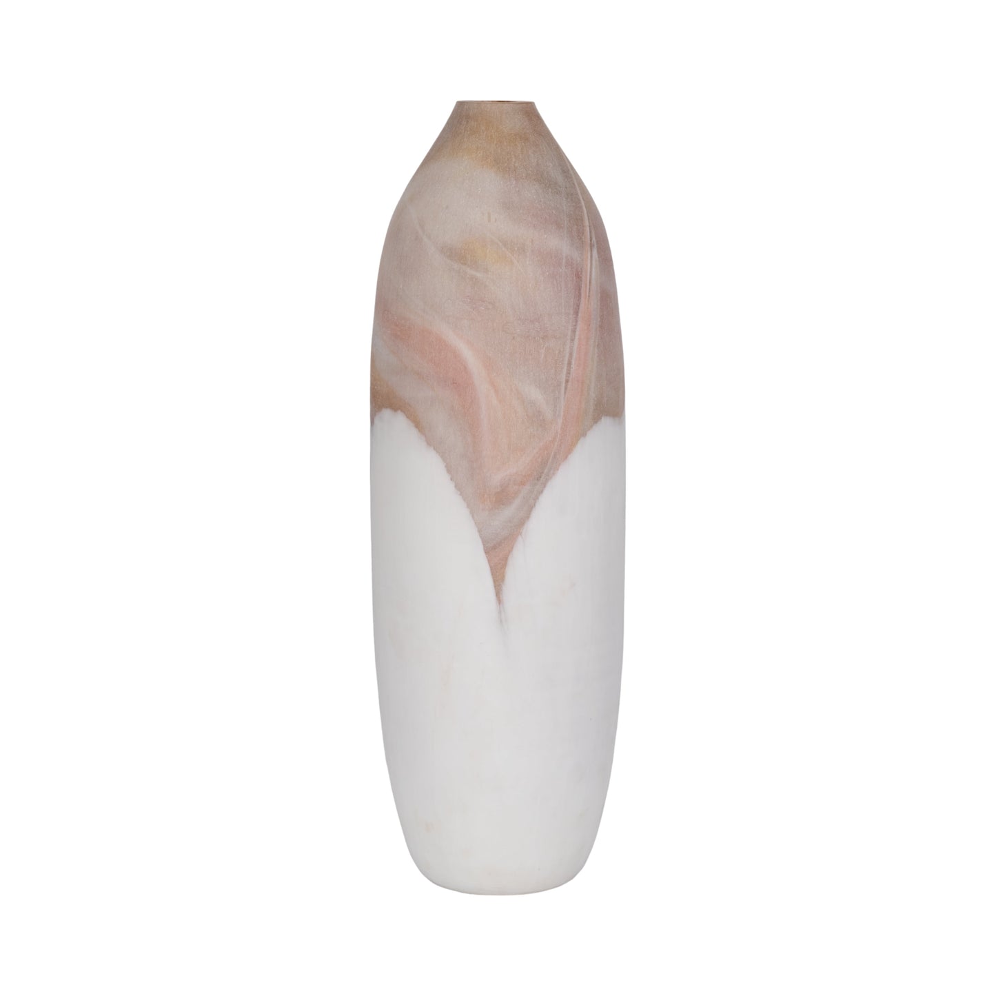 EV19650-03  14" IMMA GREY GLASS VASE( Sagebrook Home  )