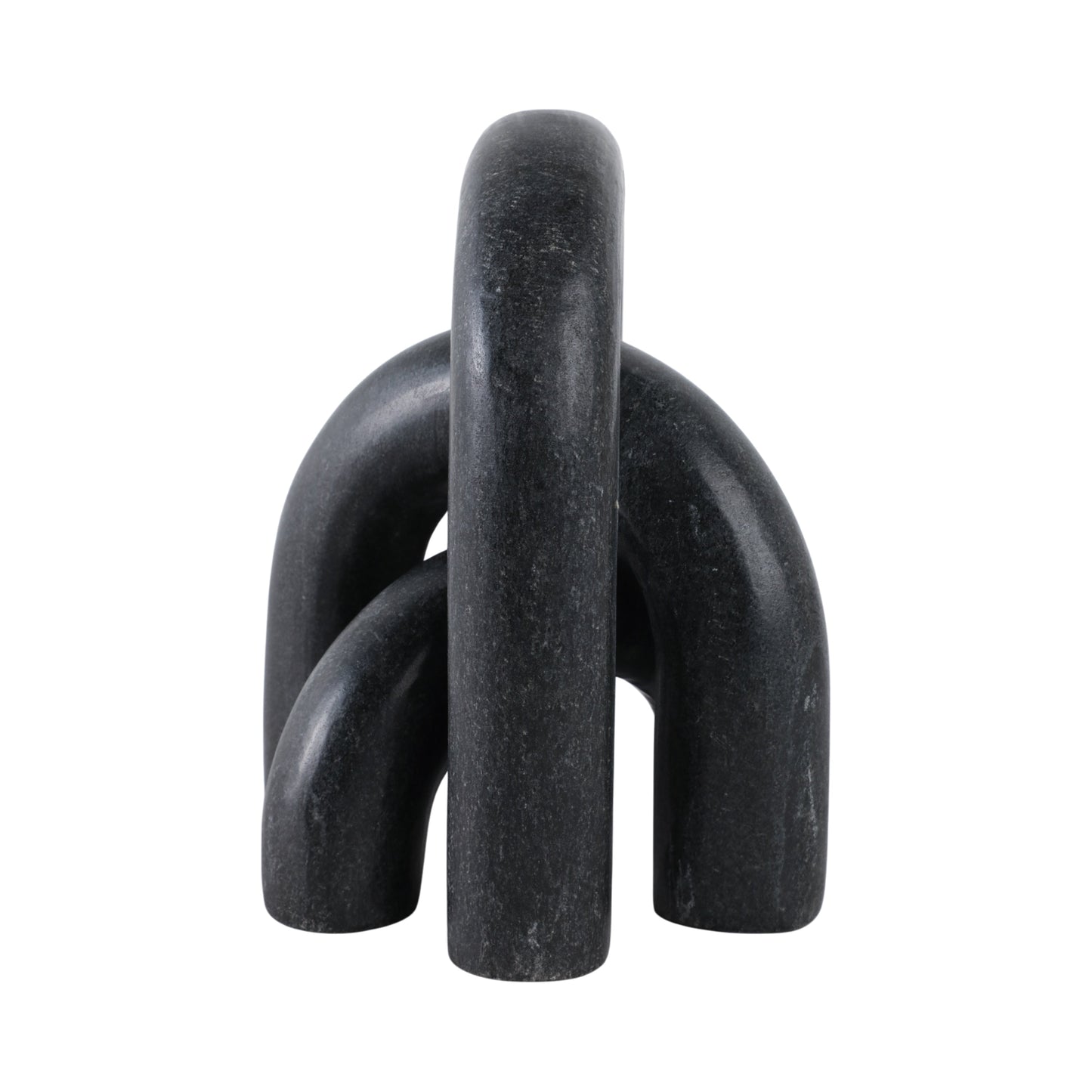 S/3 10" Walton Black Marble Arches