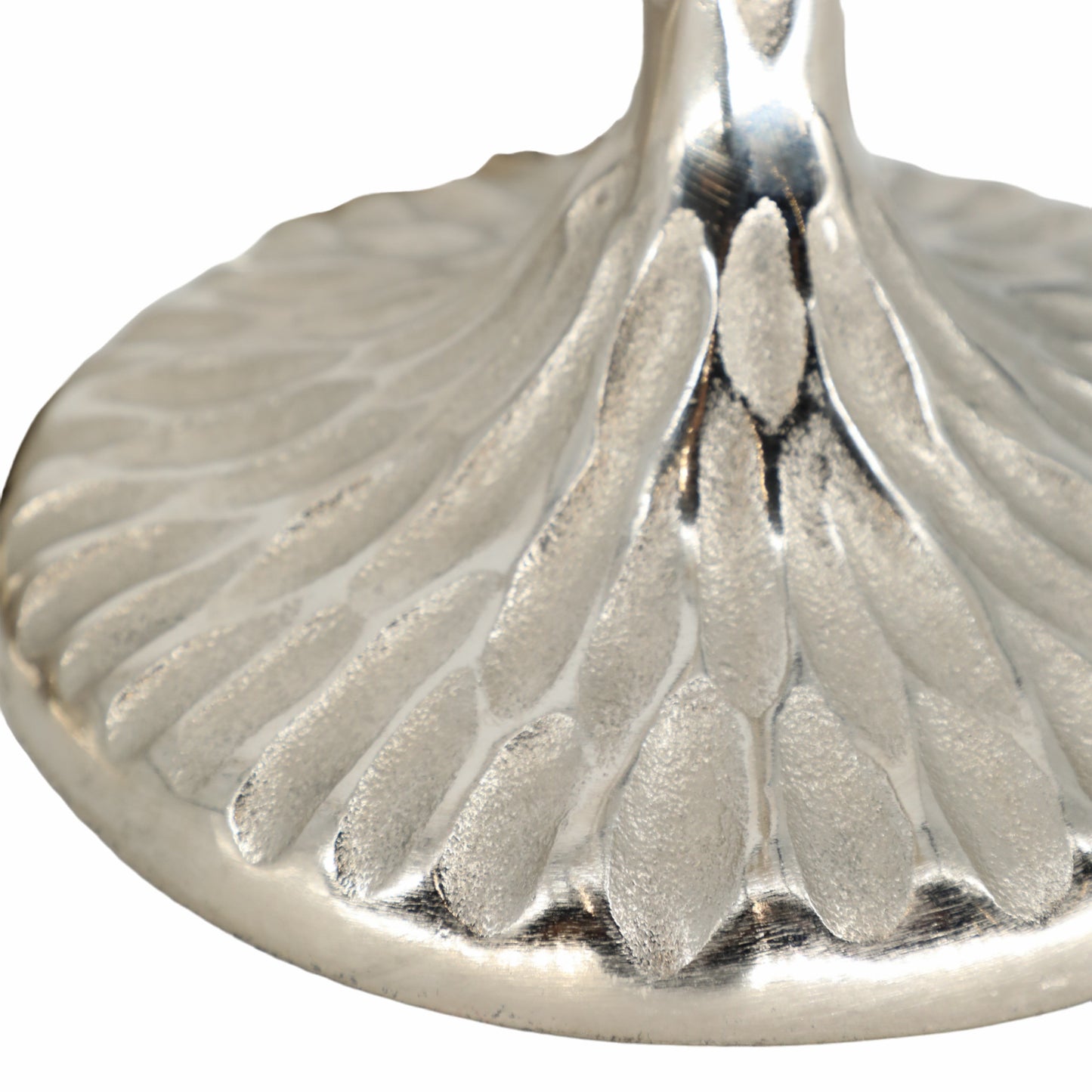 S/3 26/32/40" Crestin Silver Tall Candleholders Kd