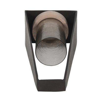 17"MAVERICK SMALL METAL & SANDSTONE HURRICANE, BLA