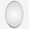 Pursley Brushed Nickel Oval Mirror