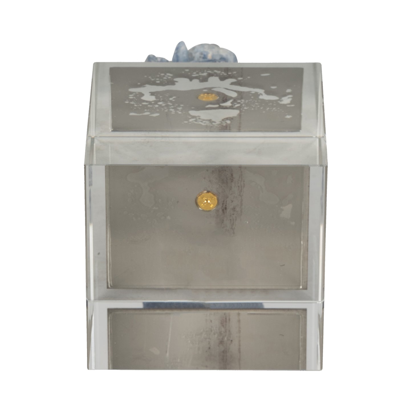 6" JULIA MEDIUM BLUE STONE CRYSTAL BLOCK