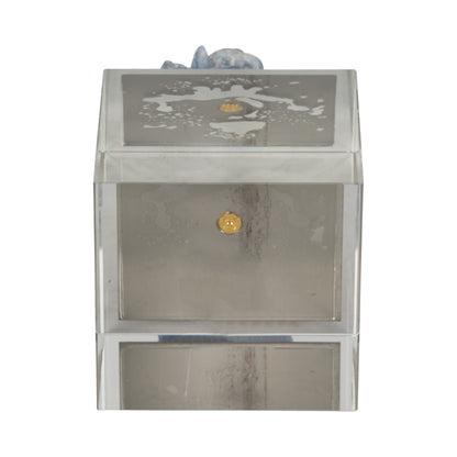 6" JULIA MEDIUM BLUE STONE CRYSTAL BLOCK