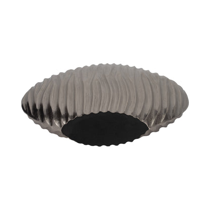 EV19178-02 |Metal, 13" Forli Medium Silver Vase