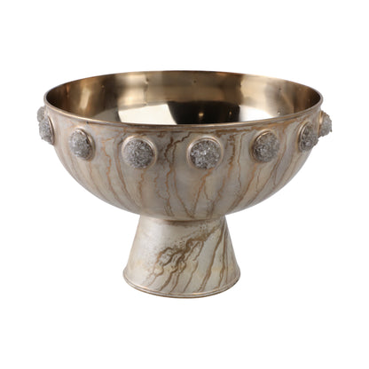 10" Frances Quartz Crystal And Steel Bowl