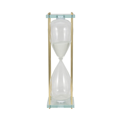 24" Reynolds Medium White & Gold Hourglass