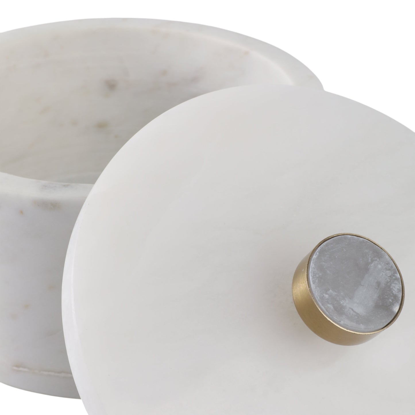 8" Vero Large Alabaster And Marble Box