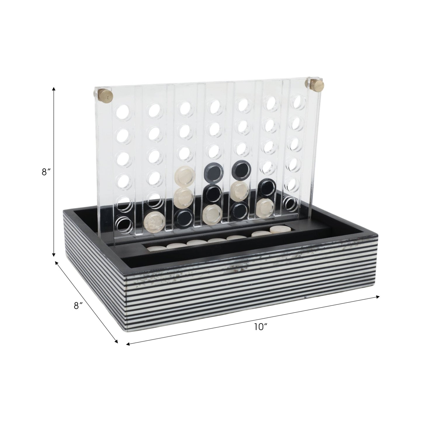 10" OXFORD BLACK AND WHITE 4-IN-A-ROW GAME