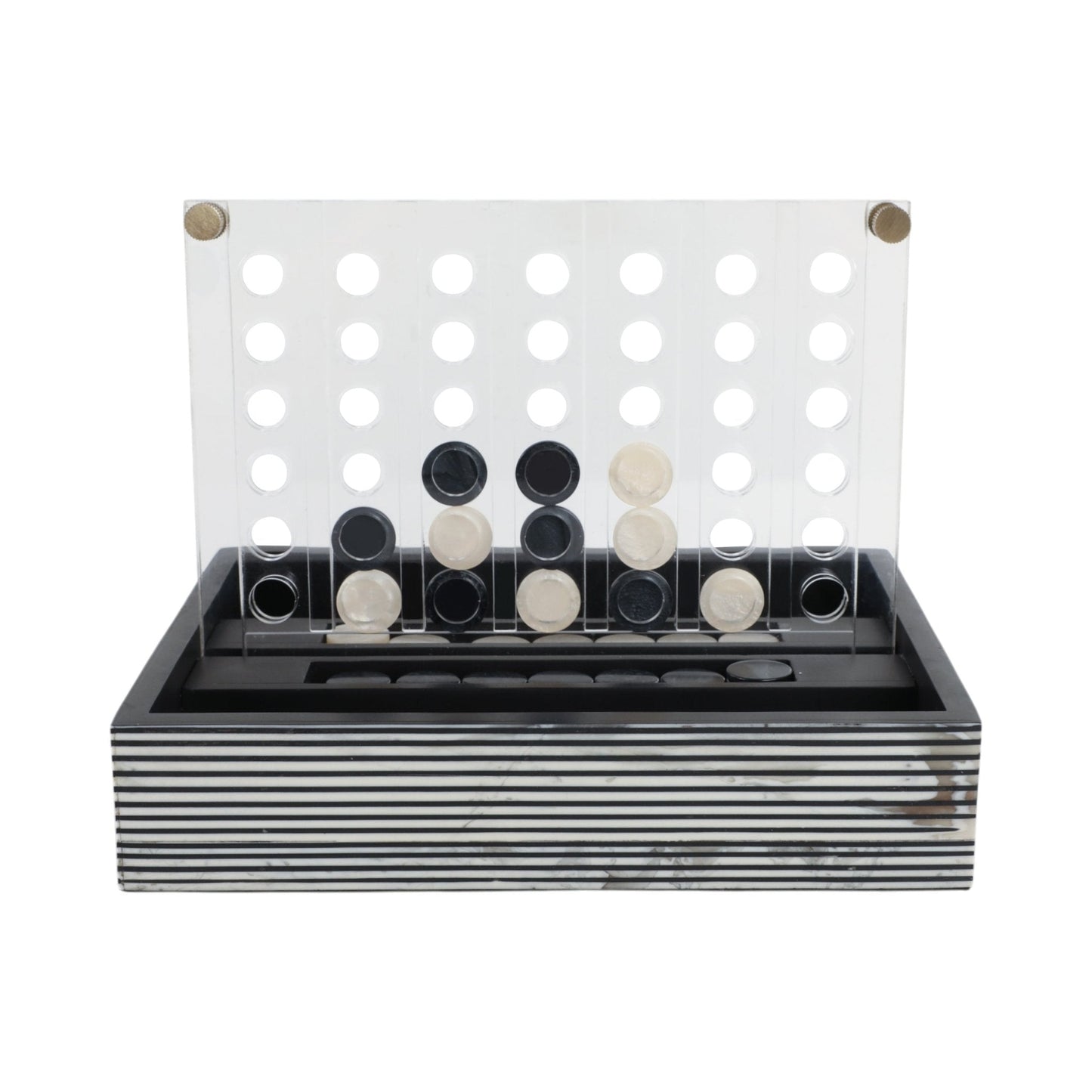 10" OXFORD BLACK AND WHITE 4-IN-A-ROW GAME