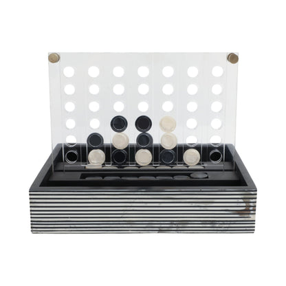 10" OXFORD BLACK AND WHITE 4-IN-A-ROW GAME