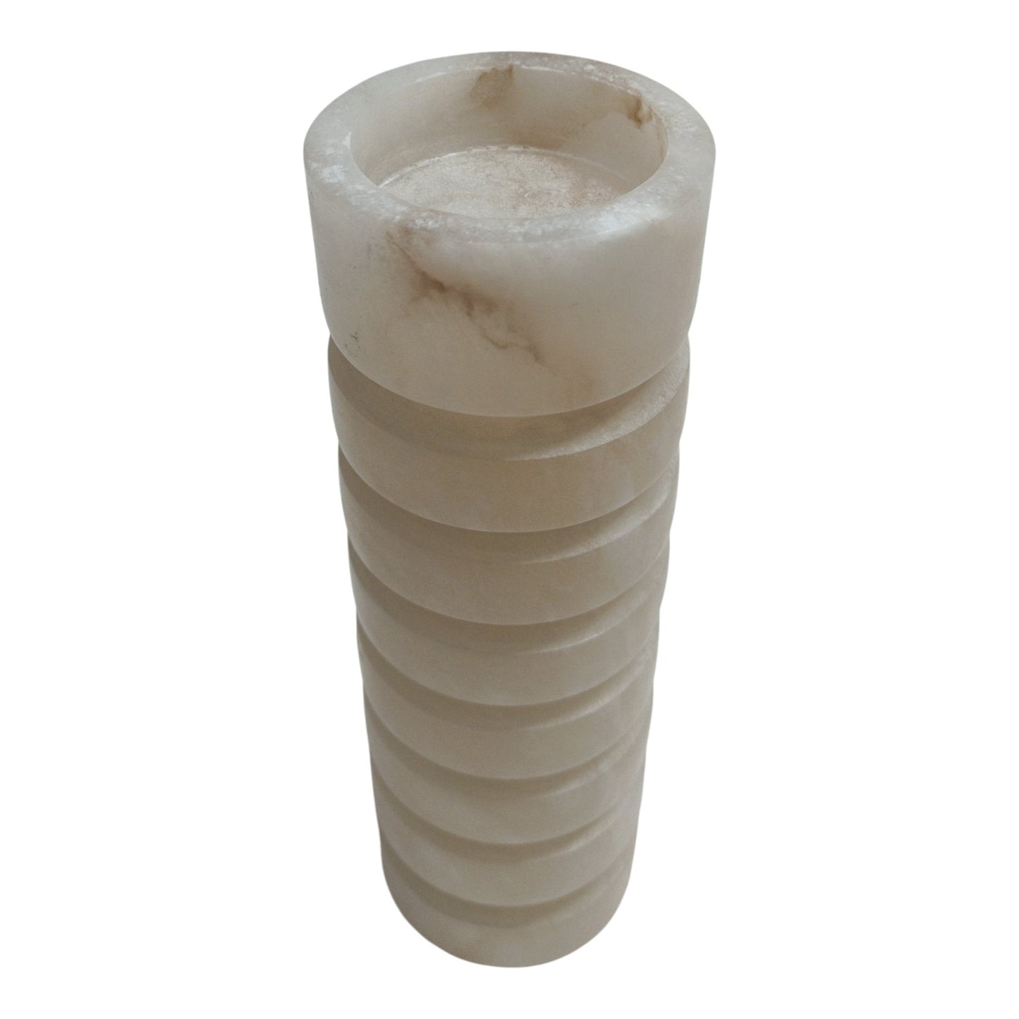 11" Solica Large Alibaster Candleholder