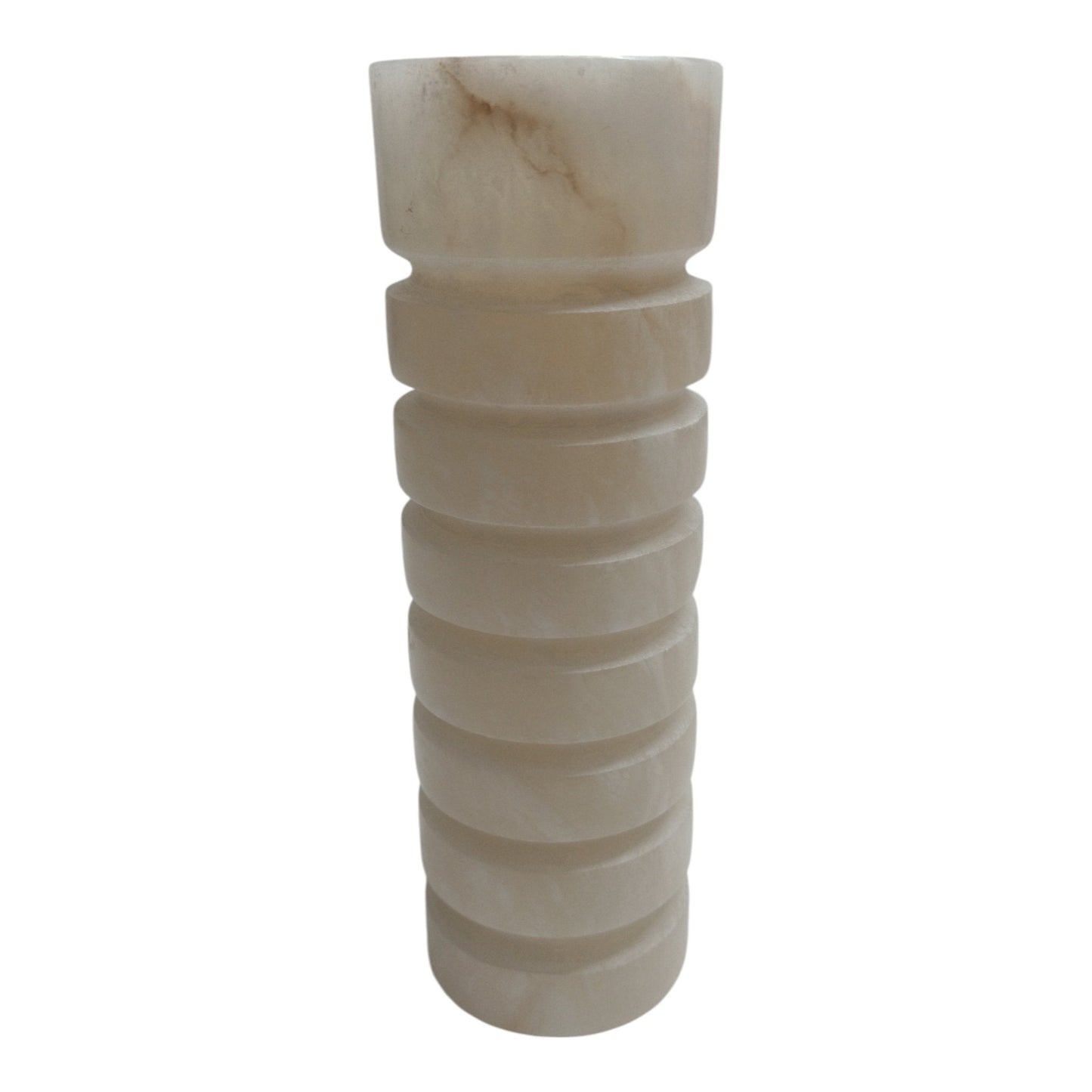 11" Solica Large Alibaster Candleholder
