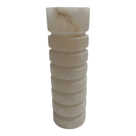 11" Solica Large Alibaster Candleholder
