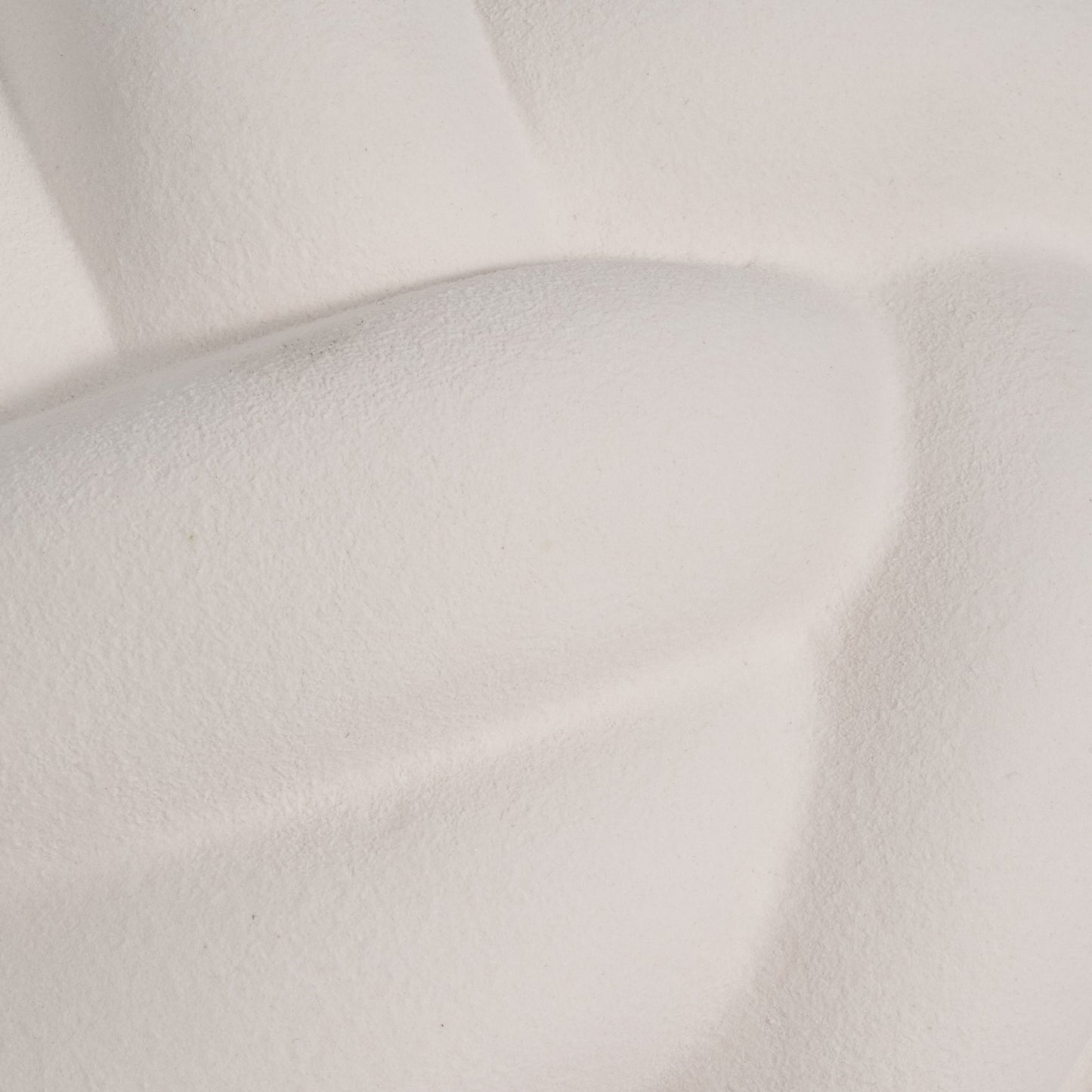 9" Knot Orb Rough Texture, White