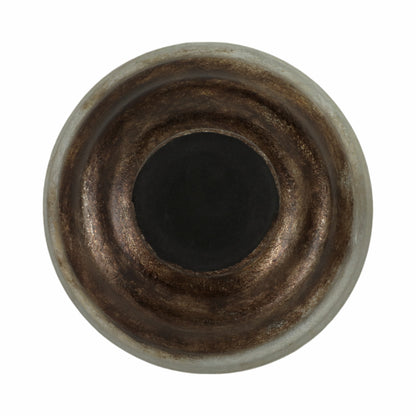 9" Glass Pedestal Bowl Ombre Finish, Multi