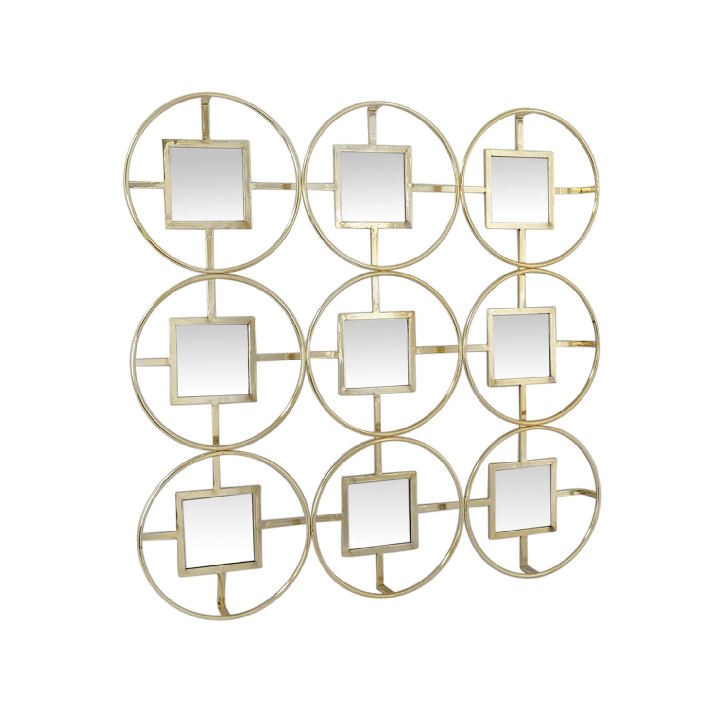 12785-SH |METAL & MIRROR WALL SCULPTURE,WNDOWBOX