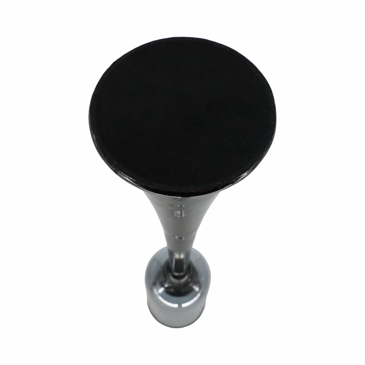 34" Ember Small Black Glass Candle Hurricane