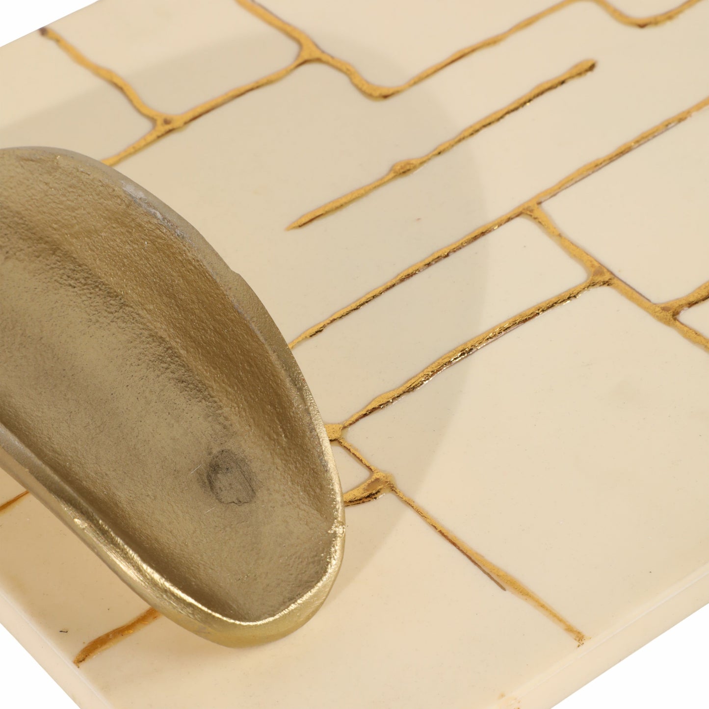 S/2 18/22" Gomez Gold Resin Trays