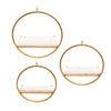 13107-04  S/4 Teardrop Mirrors, Gold( Sagebrook Home  )
