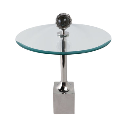 23" Macklin Labradorite Stone Glass And Metal  Acc