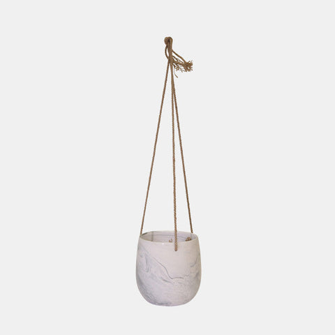 Hanging Gray Marble Planter