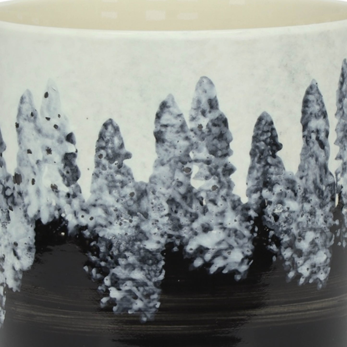 13870-07  CERAMIC 14.5" PLANTER ON STAND, BLACK( Sagebrook Home  )