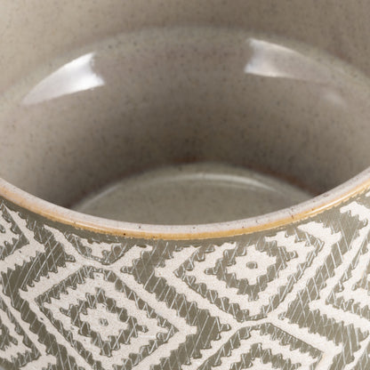 13874-02  S/3 Bamboo Planters 11/13/15", Black( Sagebrook Home  )