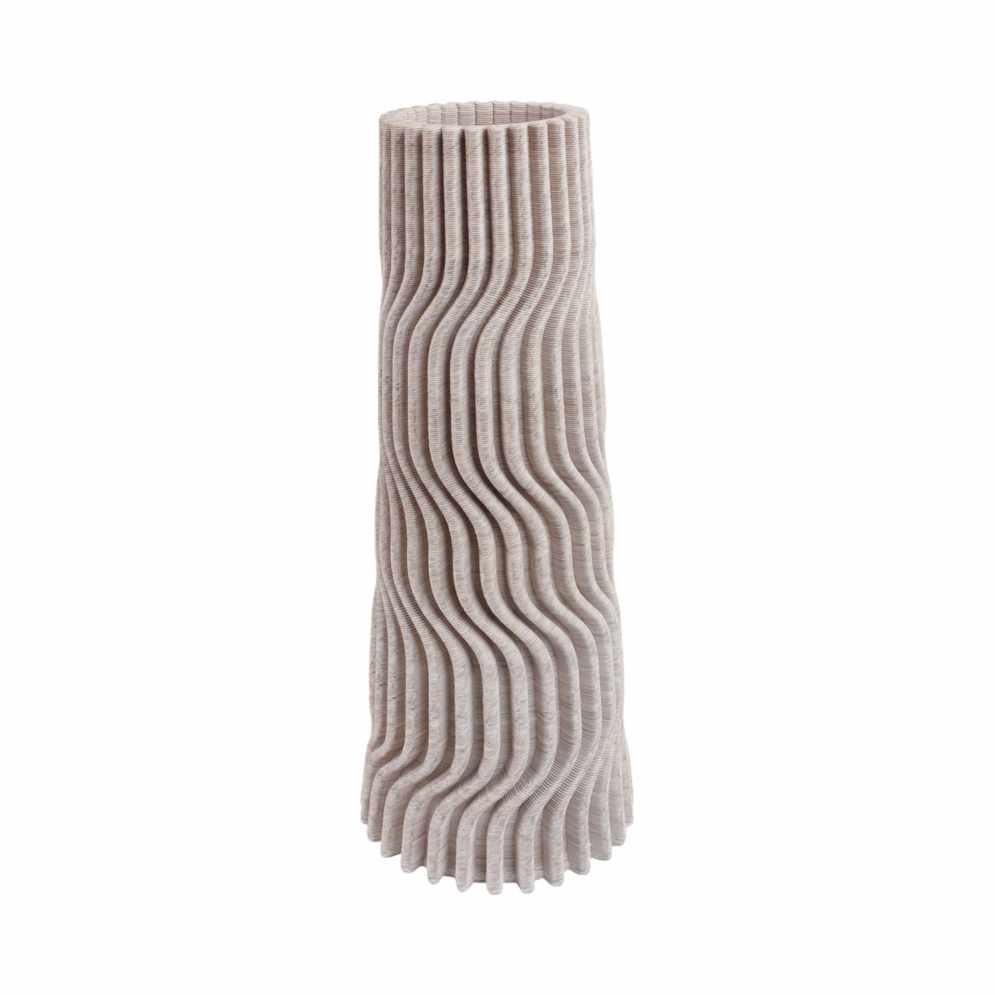 Shelvin 3d Printed Porcelain Vase, Multi |EV21283-02
