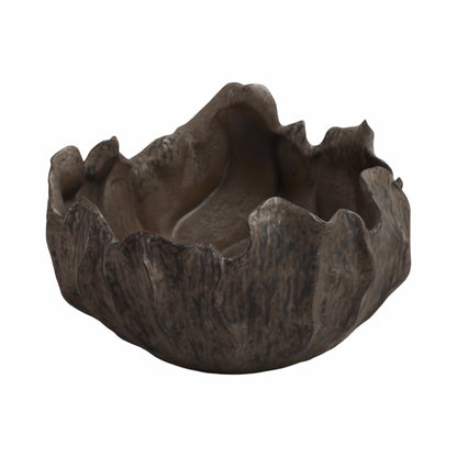 14" ZALDANA SHORT PORCELAIN BOWL, RUST