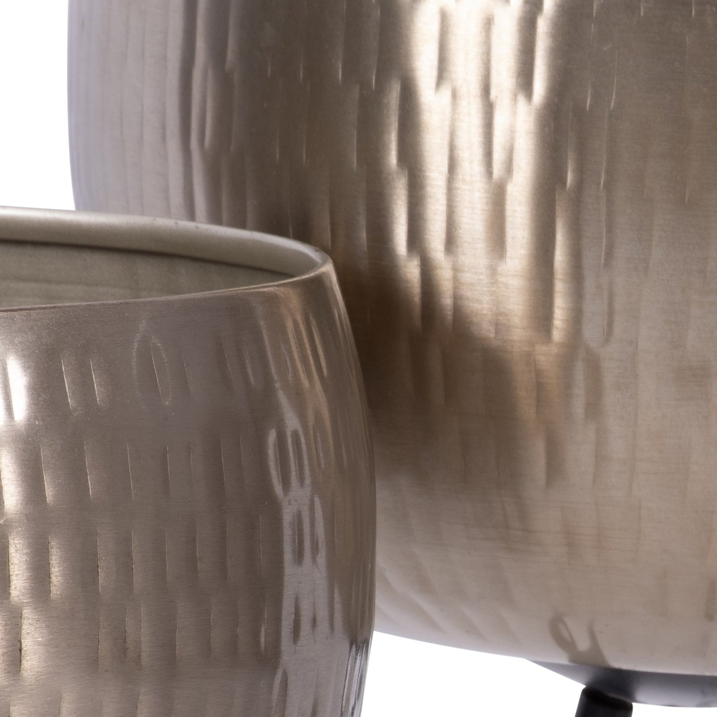 14270-01  S/2 HONEYCOMB PLANTER ON METAL STAND, olive /gold( Sagebrook Home  )