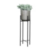 S/3 METAL PLANTERS ON STAND 40/30/20