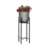 S/3 METAL PLANTERS ON STAND 40/30/20