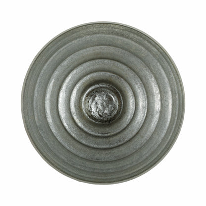 12" Glass Pedestal Bowl Ombre Finish, Multi