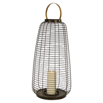 14724-02  CERAMIC 10" PLANTER ON STANDW/ DOTS, BLUE( Sagebrook Home  )