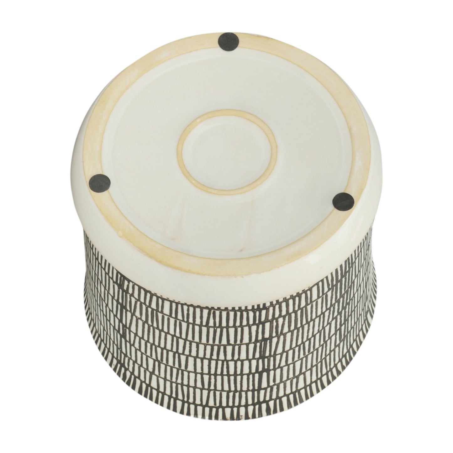 14807-03  S/2 CERAMIC 6/8" FOOTED PLANTER, WHITE( Sagebrook Home  )