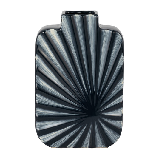 15060-06  CER, 12"H 3-TONE VASE, LIGHT BLUE GREEN( Sagebrook Home  )