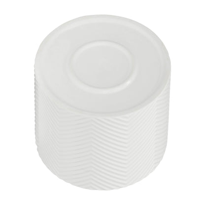 15065-01  12" CERAMIC TRIBAL PLANTER W/ WOOD STAND, BEIGE( Sagebrook Home  )