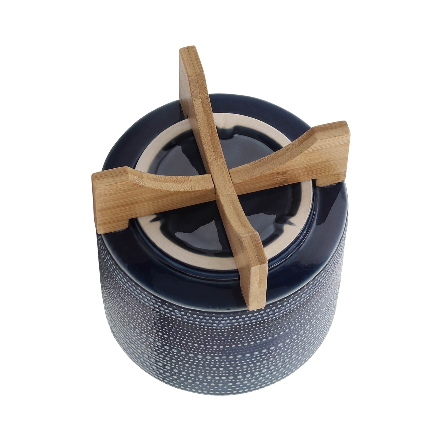 15348-02  WOOD/GLASS 5" MARBLED BOX, PINK( Sagebrook Home  )