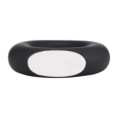 17058-02 |Cer, 5" Donut Vase, Black