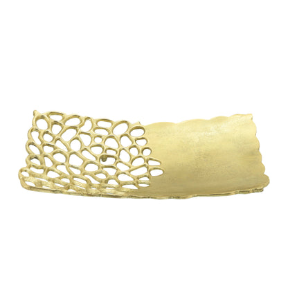 صفيحة معدنية مقطوعة مقاس 16×2، ذهبية