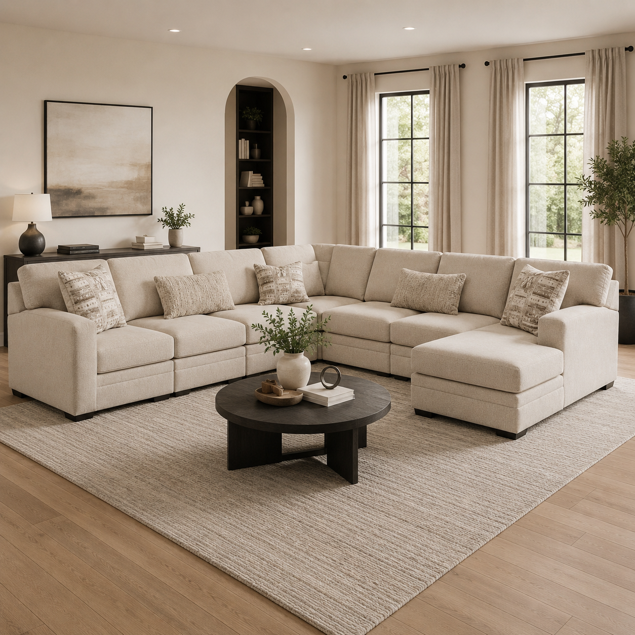 Mandi Point 5-Piece Sectional with Chaise