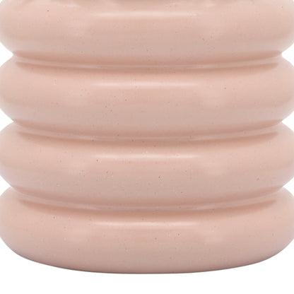 16775-03  CER, 7"H RIDGED VASE, NAVY( Sagebrook Home  )