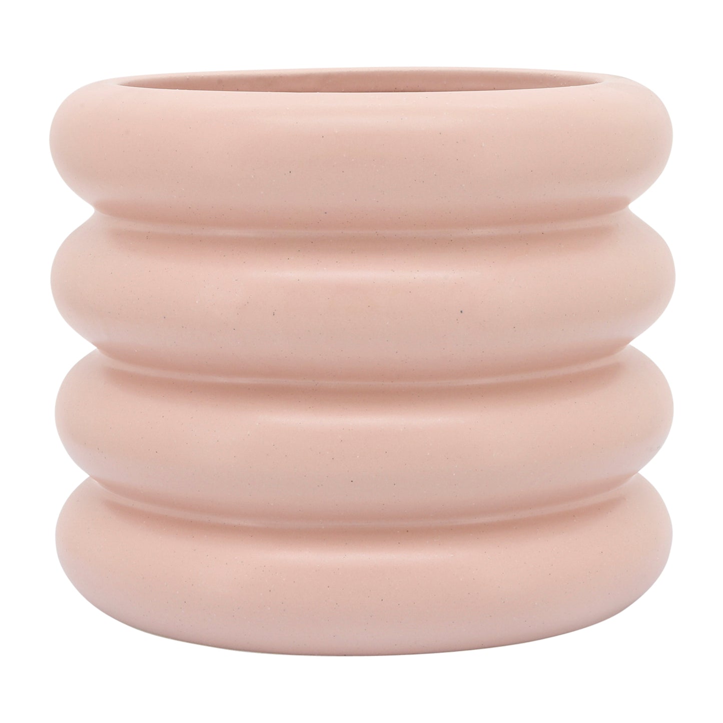 16775-06  CER, 10" BIBENDUM PLANTER, GREEN( Sagebrook Home  )