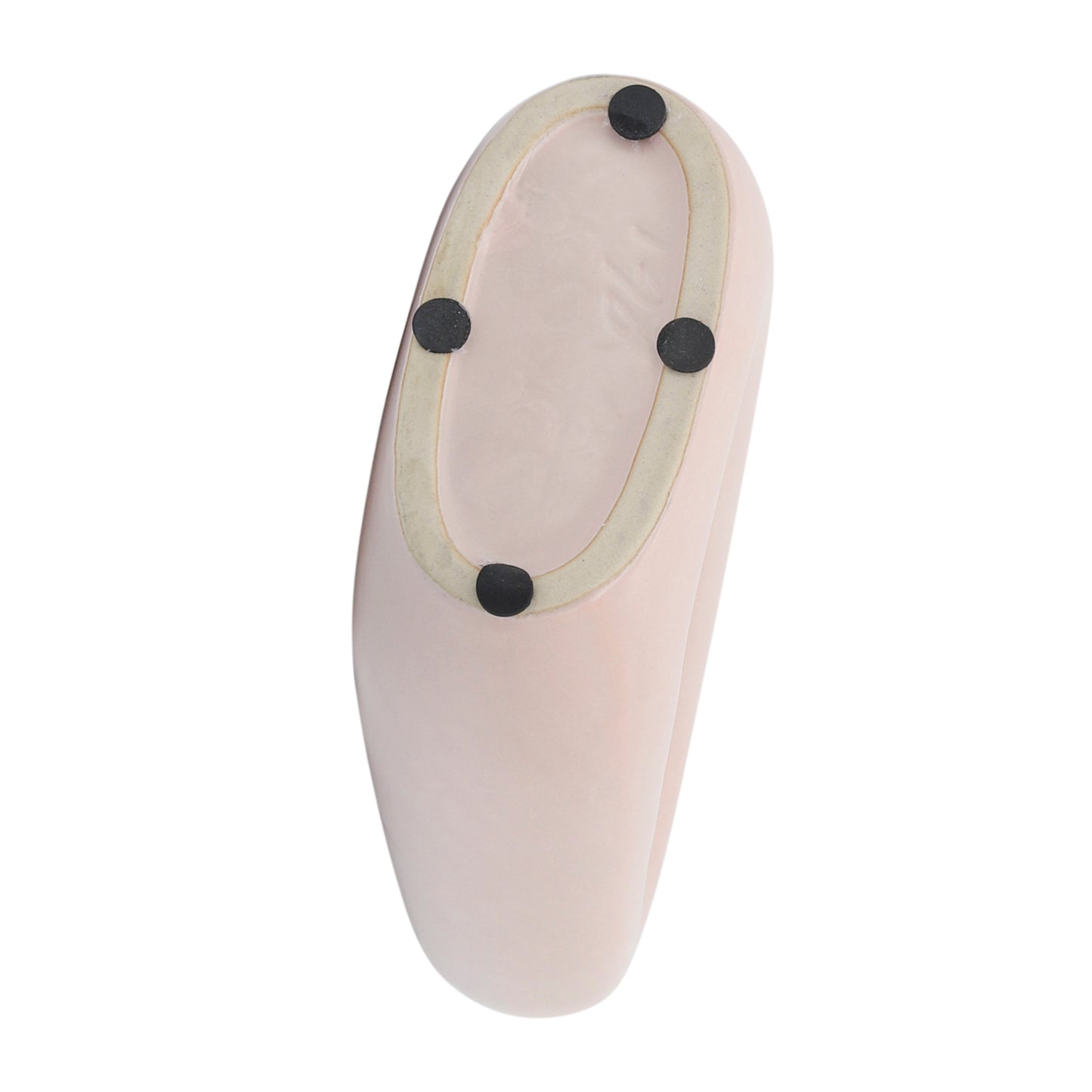 CER, 14"H OPEN CUT-OUT VASE, BLUSH