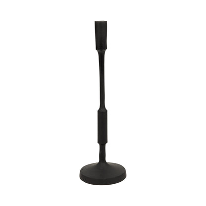 METAL, 16"H TAPER CANDLE HOLDER, BLACK