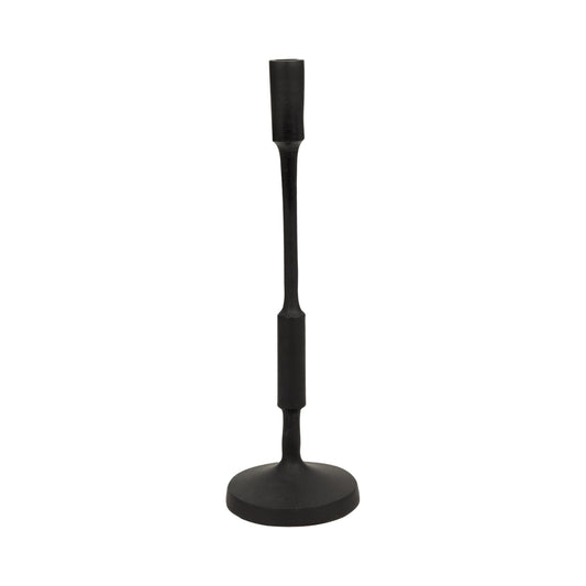METAL, 16"H TAPER CANDLE HOLDER, BLACK