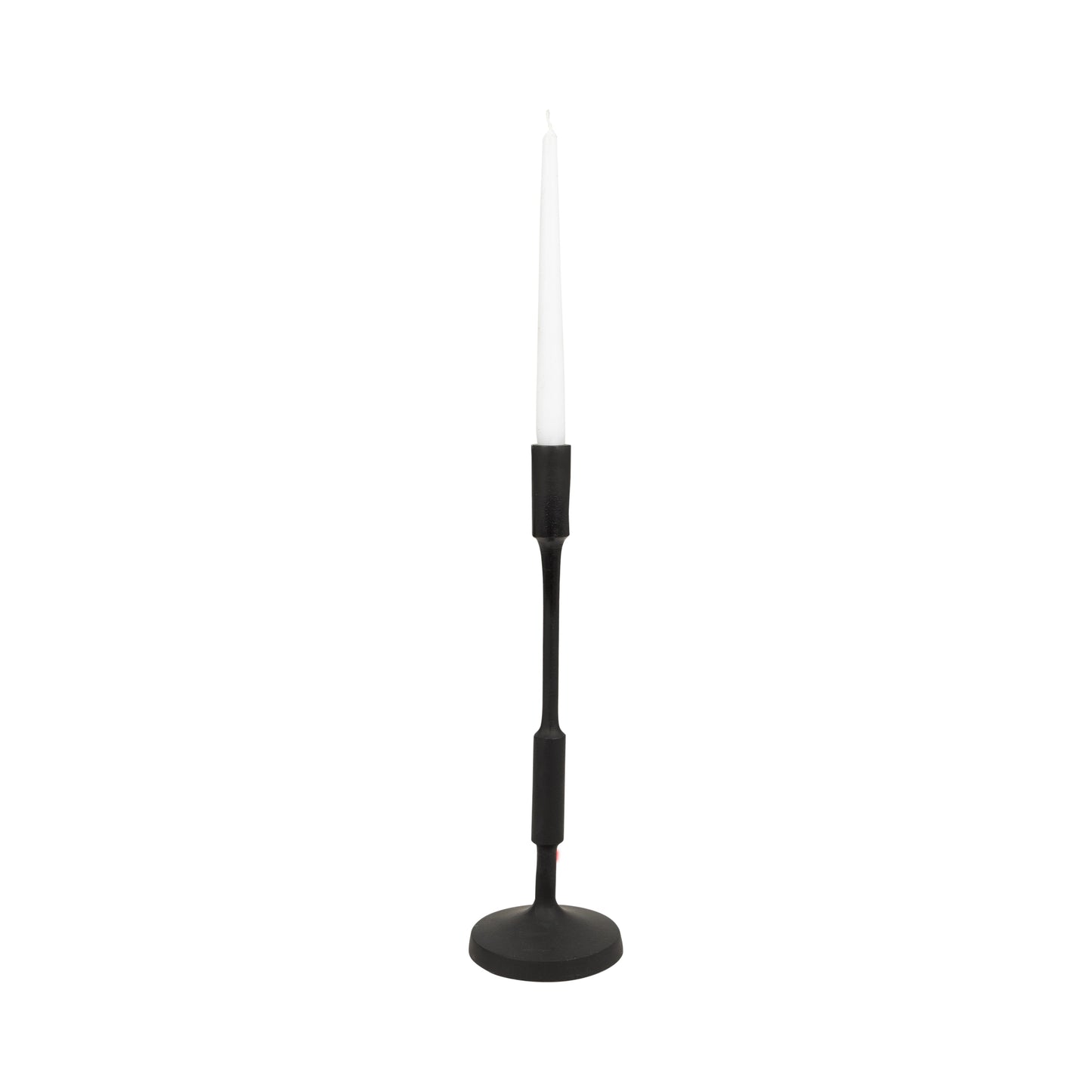 METAL, 16"H TAPER CANDLE HOLDER, BLACK