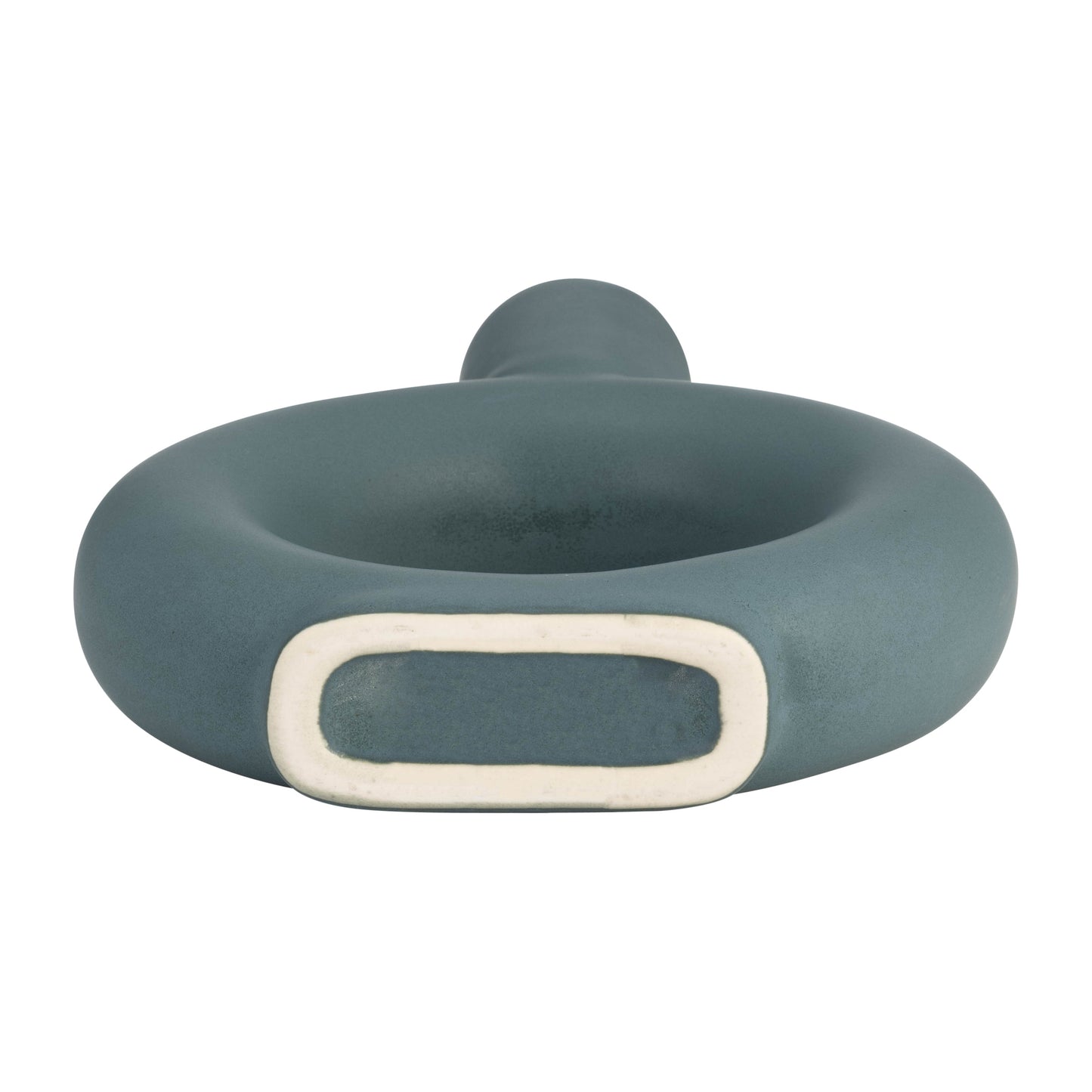 17054-03  CER, 9" TEXTURED CUT-OUT VASE, BLACK( Sagebrook Home  )