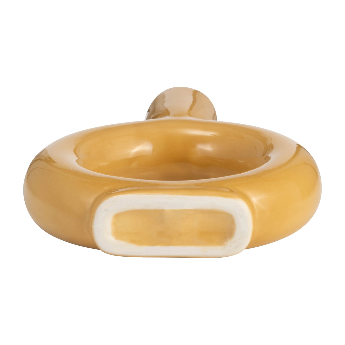 17054-04  CER, 9" ROUND CUT-OUT VASE, COTTON( Sagebrook Home  )