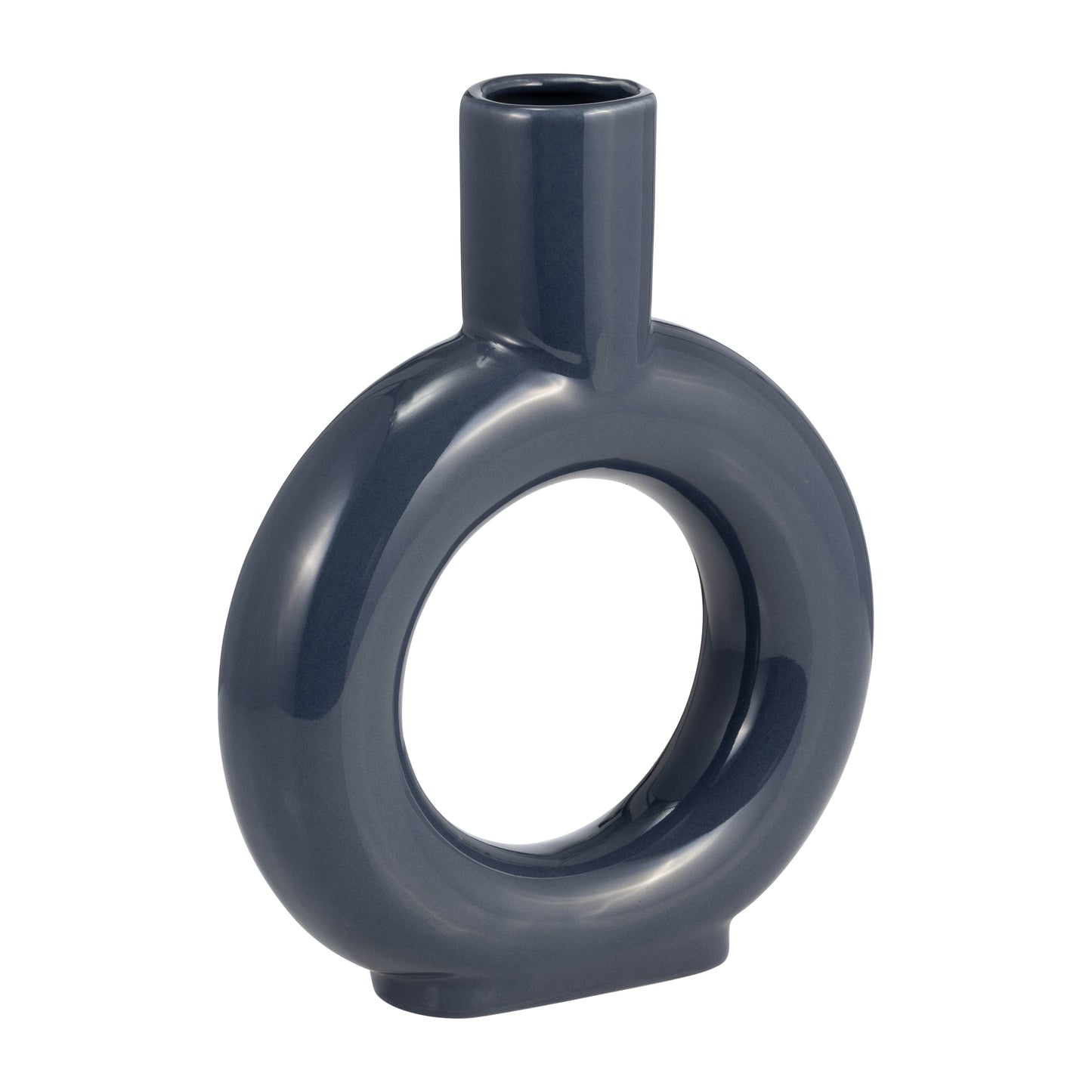 17054-06  CER, 9" RECTANGULAR JAR, BLUE( Sagebrook Home  )